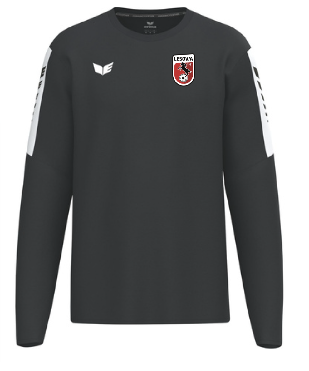 Bluza czarna ERIMA Intro Sweatshirt Senior
